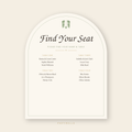 Wedding Seating Chart Sign — Editable Template