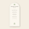 Wedding Menu Card — Editable Template