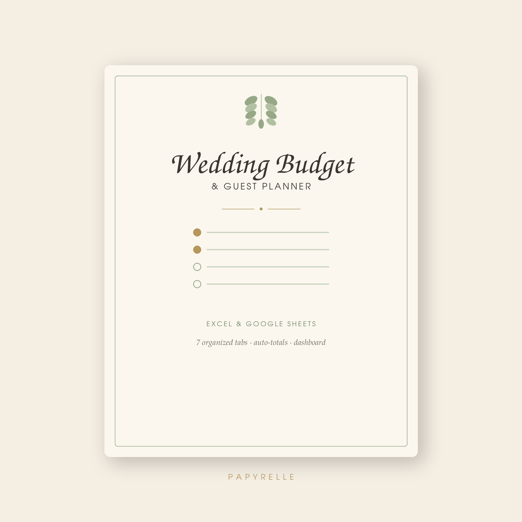 Complete Wedding Template Suite — Editable Set (Save 20%)