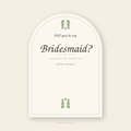 Will You Be My Bridesmaid? — Editable Proposal Card Set